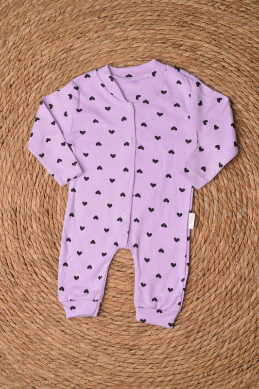 Hearts baby overall