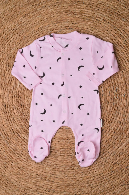 Moon & stars baby overall