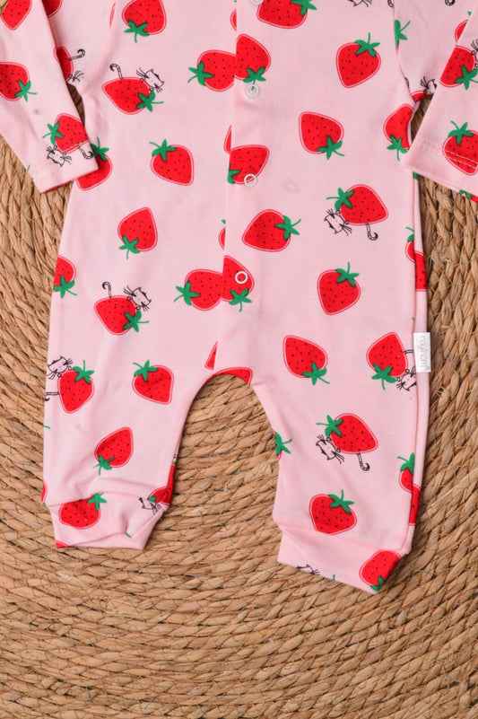 Strawberry baby overall